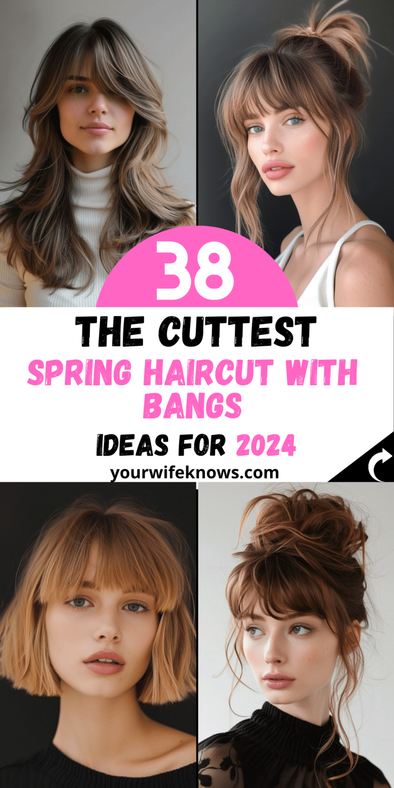 38 Spring Hairstyles with Bangs to Freshen Up Your Look in 2024
