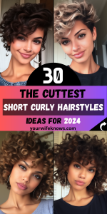 Embracing the Curl: 30 Short Curly Hairstyles 2024