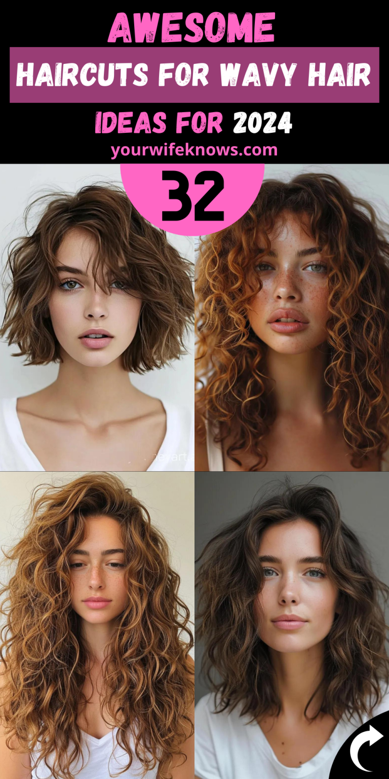 32 Haircuts for Wavy Hair that you should try in 2024