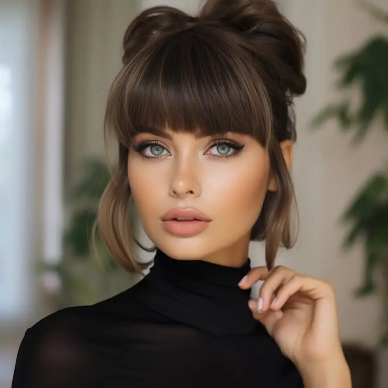 36 Stunning Bangs Hairstyle Ideas For 2024   6 2 768x768 