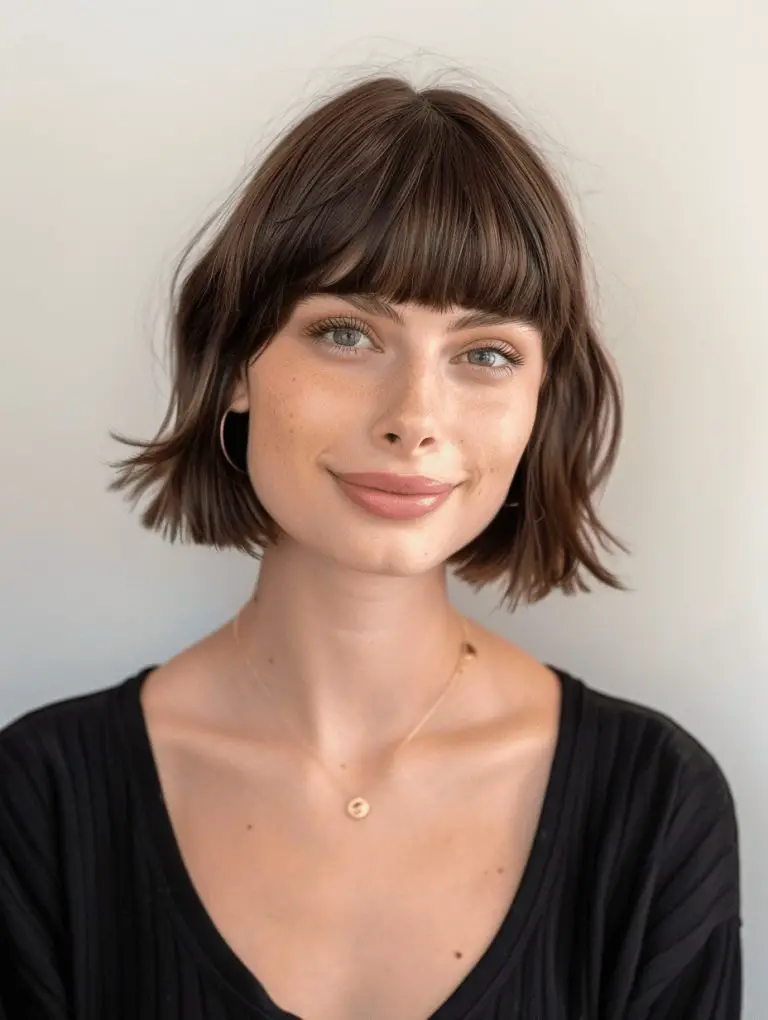 31 Short Bob Hairstyles with Bangs for a Fresh Look