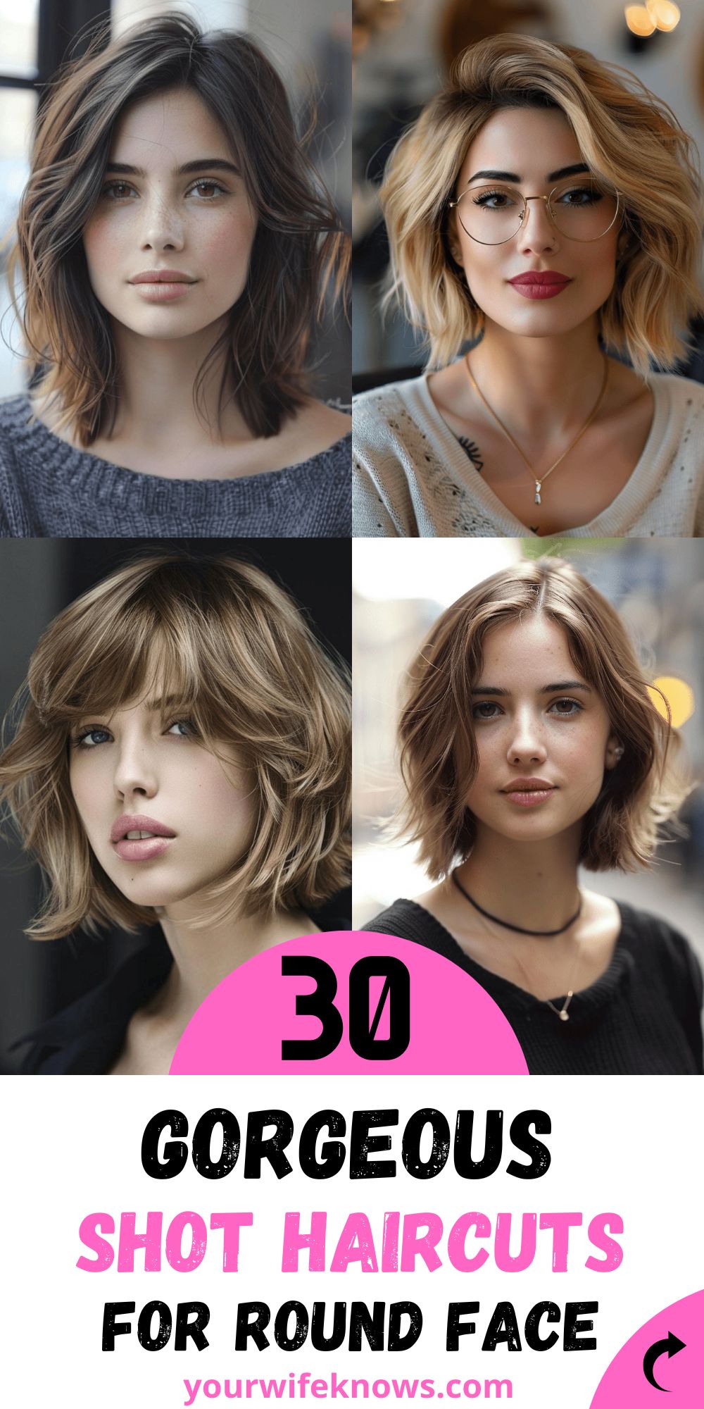 30 Short Styles to Accentuate Your Feature: Flattering Haircuts for ...