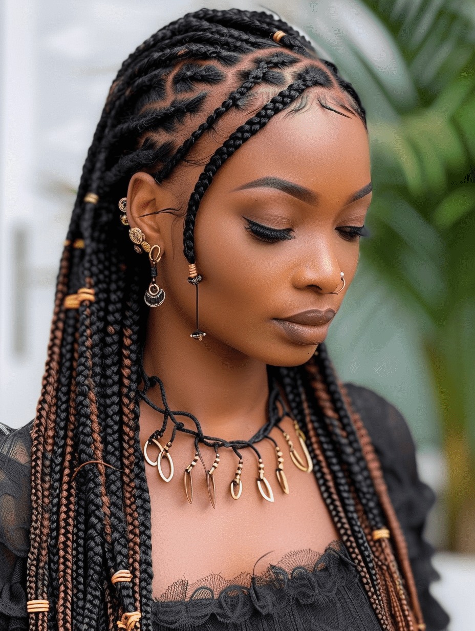 Spring into Style: The Enchanting World of Fulani Braids Hairstyles for ...