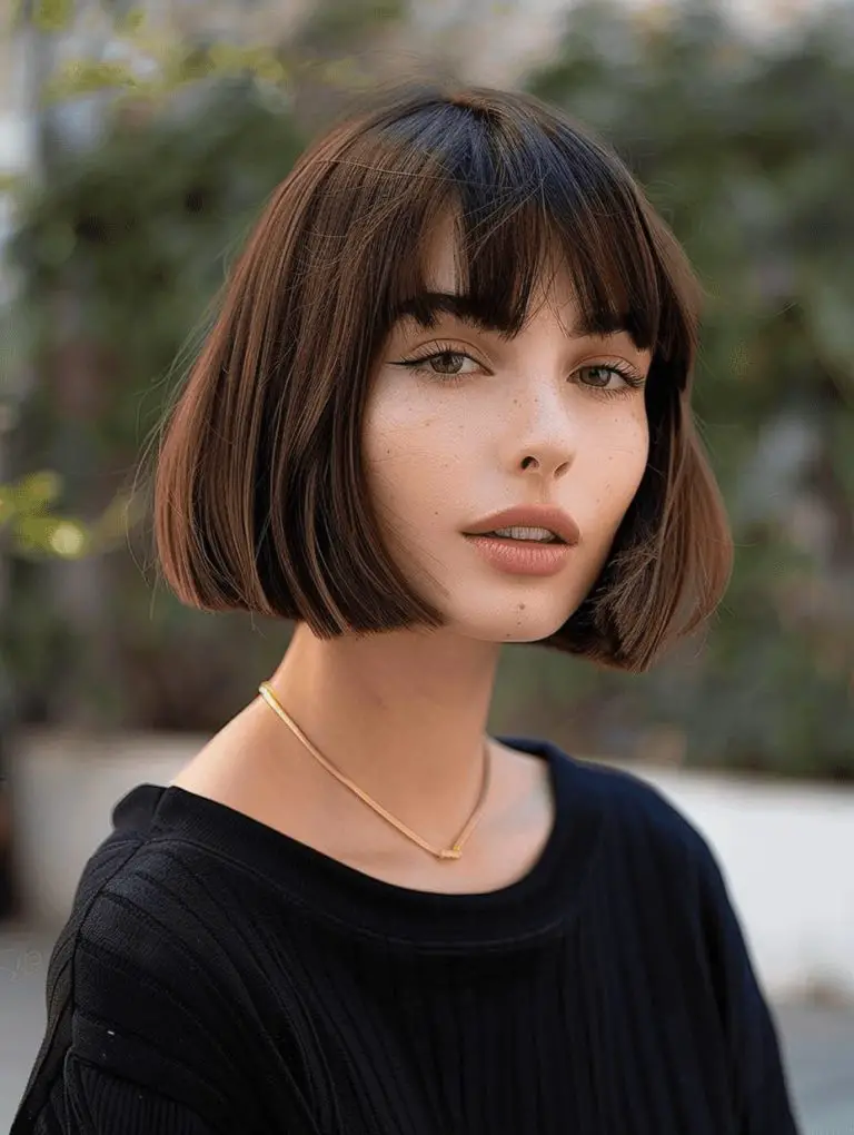 31 Short Bob Hairstyles with Bangs for a Fresh Look