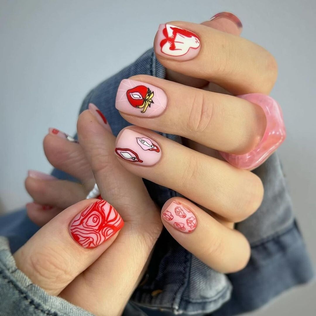 40 Vivid Red Nails Ideas: A Spectrum of Style