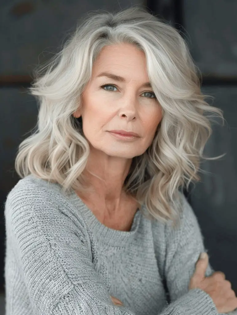Graceful Transitions: 44 Chic Medium-Length Haircuts for the Fabulous Over-50 Woman