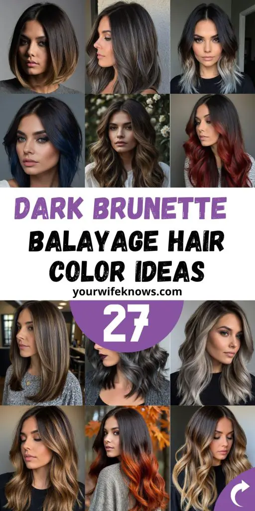 27 Stunning Dark Brunette Balayage Ideas to Transform Your Hair