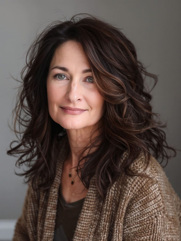 42-fresh-and-elegant-brunette-hair-color-ideas-for-women-over-50