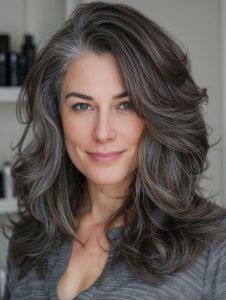 42 Fresh and Elegant Brunette Hair Color Ideas for Women Over 50