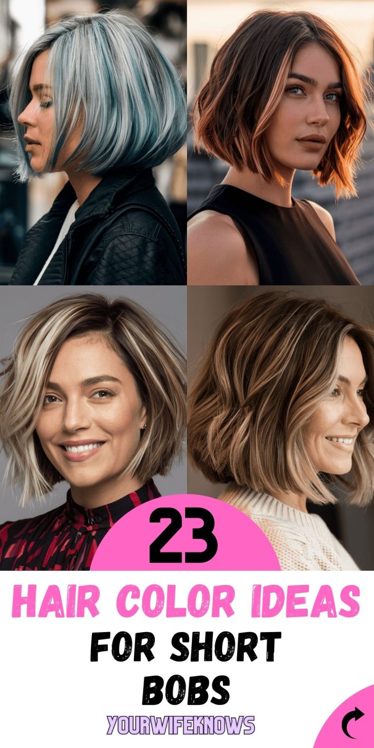 23 Stunning Hair Color Ideas for Short Hair Bobs to Try in 2024