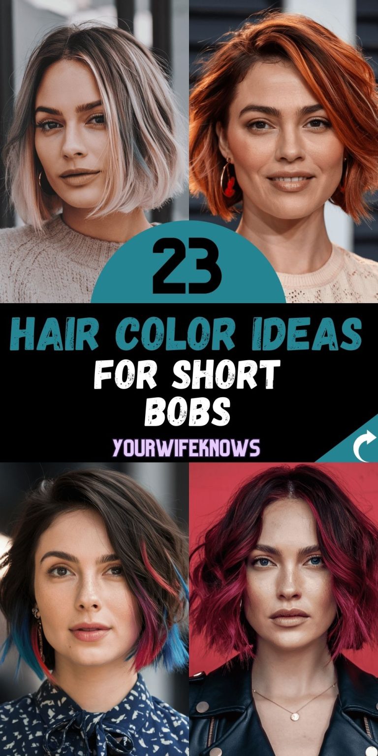 23 Stunning Hair Color Ideas for Short Hair Bobs to Try in 2024