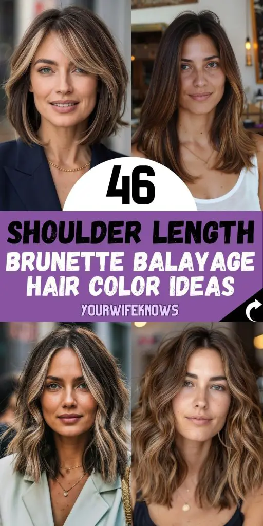 46 Creative Ideas to Transform Your Shoulder-Length Brunette Balayage