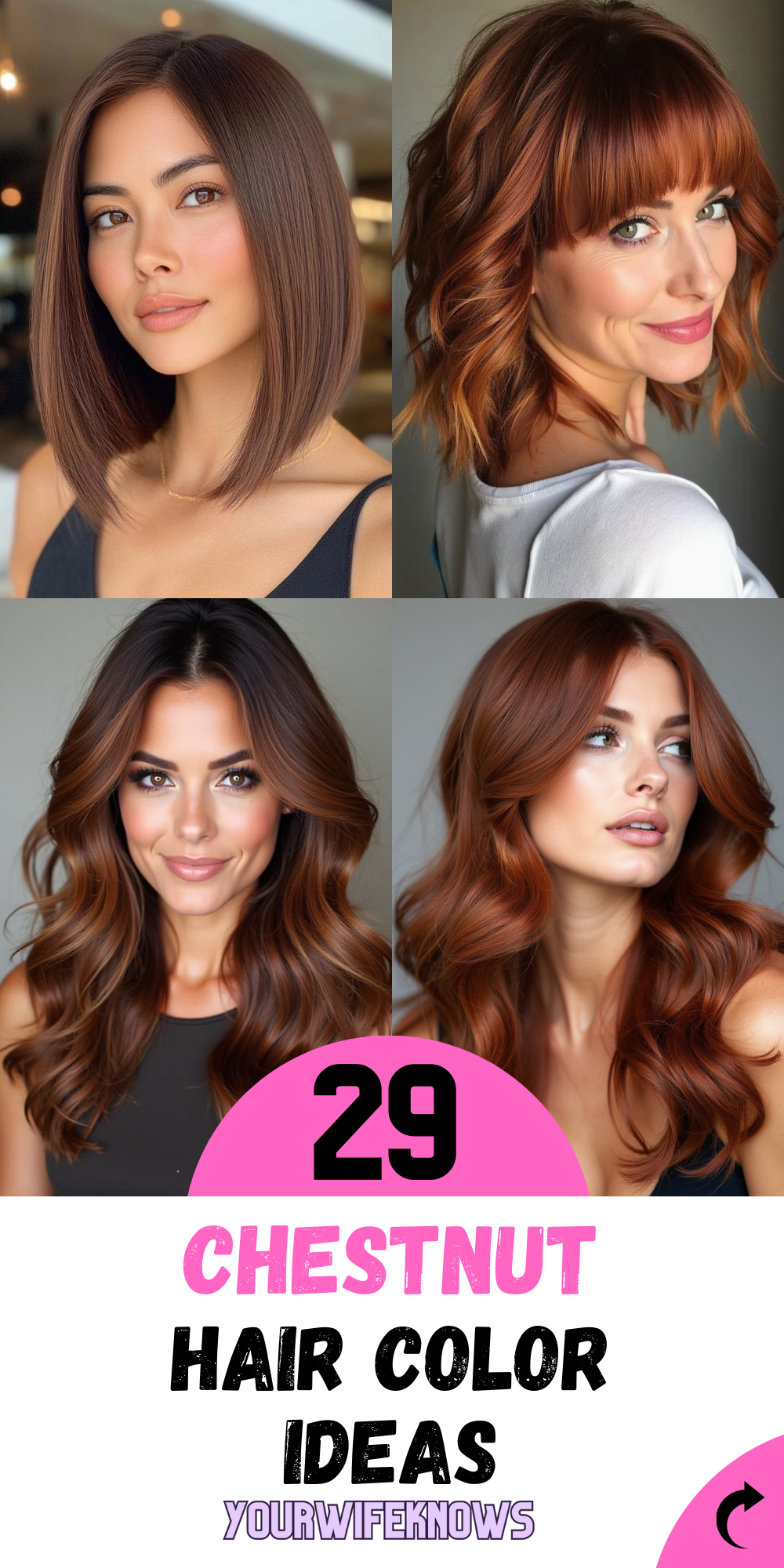 29 Chestnut Hair Color Ideas