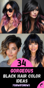 34 Stunning Black Hair Color Ideas